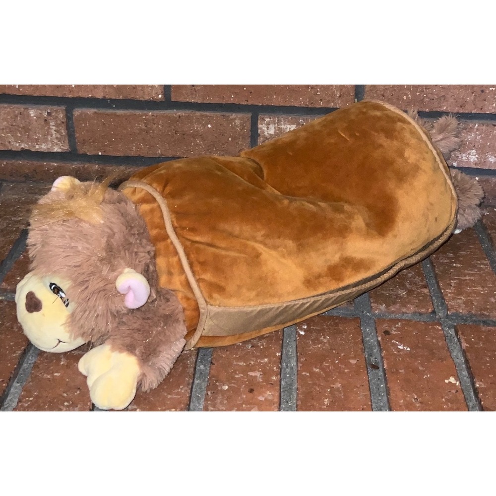 LapGear Plush Monkey Lap Desk Tablet Stand Brown Stuffed Animal Bolster Pillow